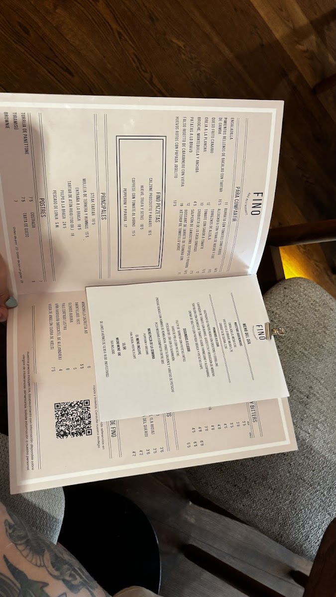 Menu Restaurante Fino Bar - Alcalá De Henares-3